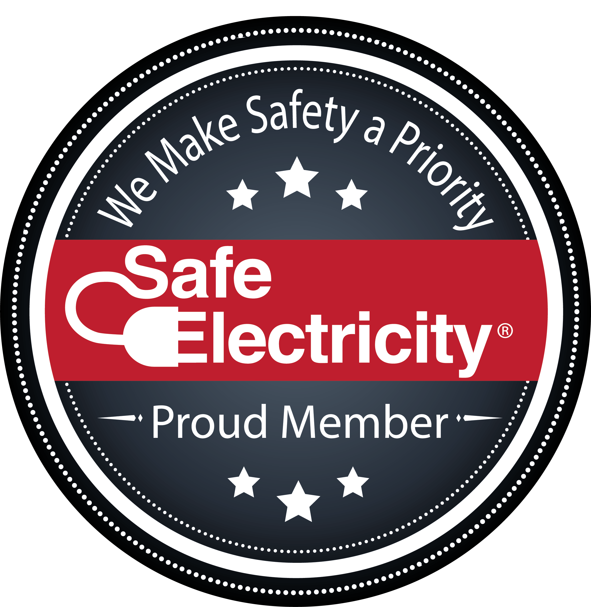 safe electricity badge