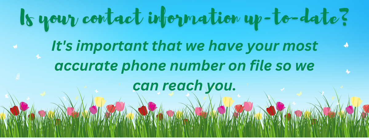 Update contact information with us